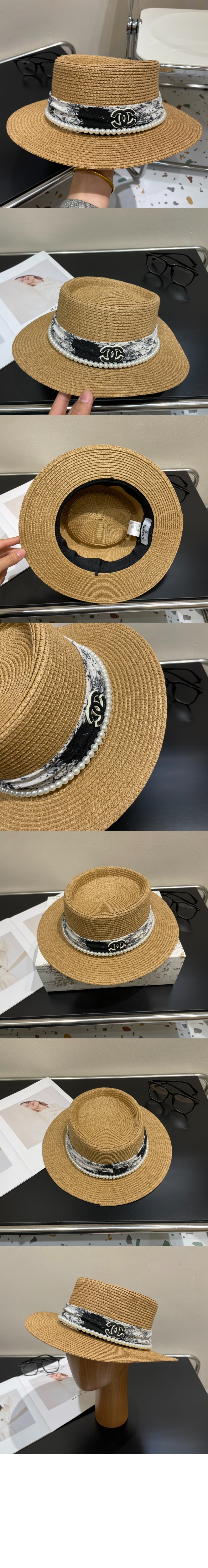 선캡 밀짚모자 AA6342 > 샤넬