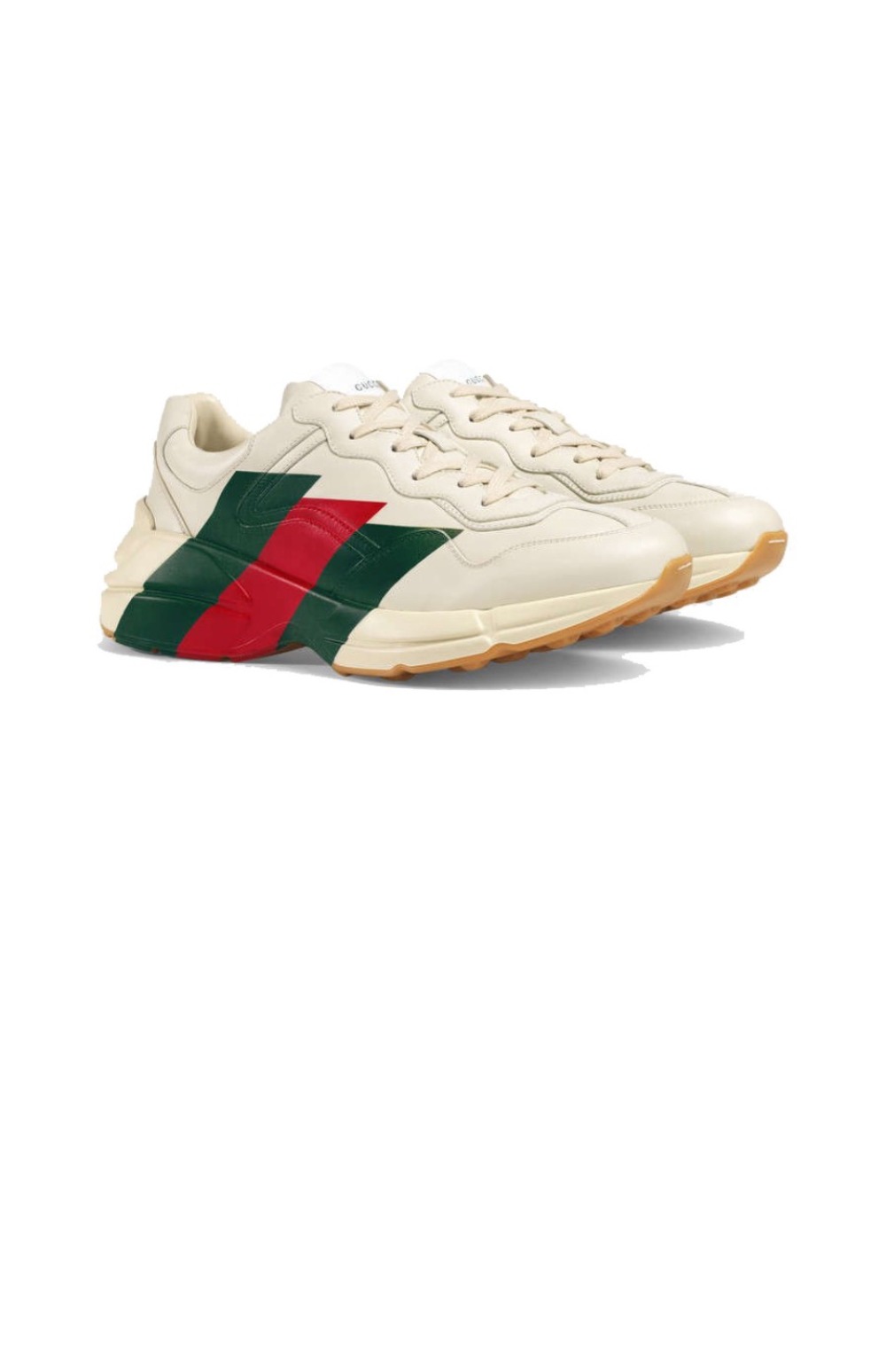 롸이톤 구찌 로고 레더 스니커즈 523535 > Rhyton - 라이톤