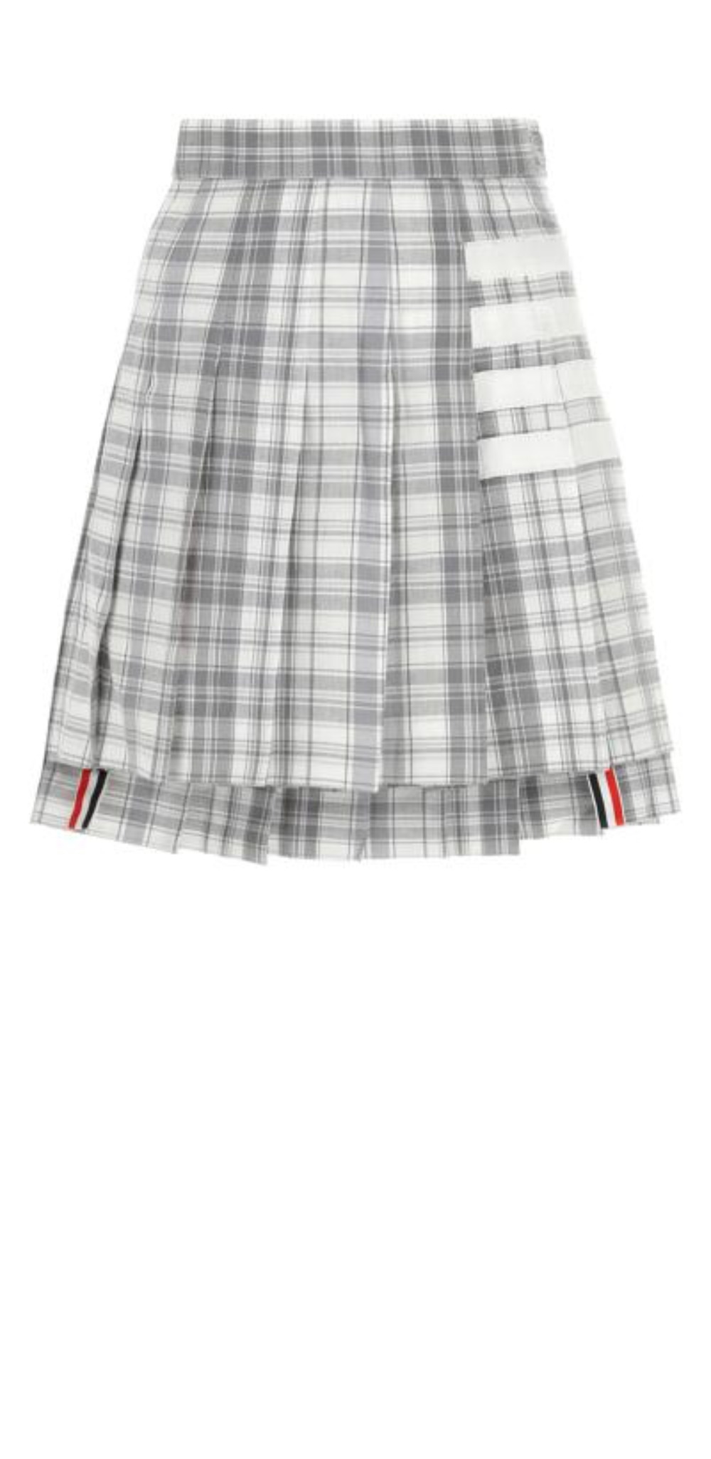 로고 체크 스커트 > 톰브라운