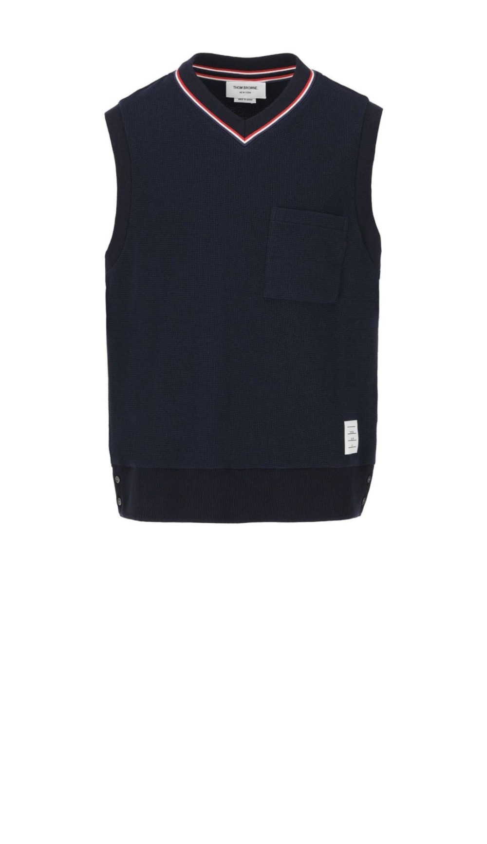 로고 프린트 반팔 > 톰브라운