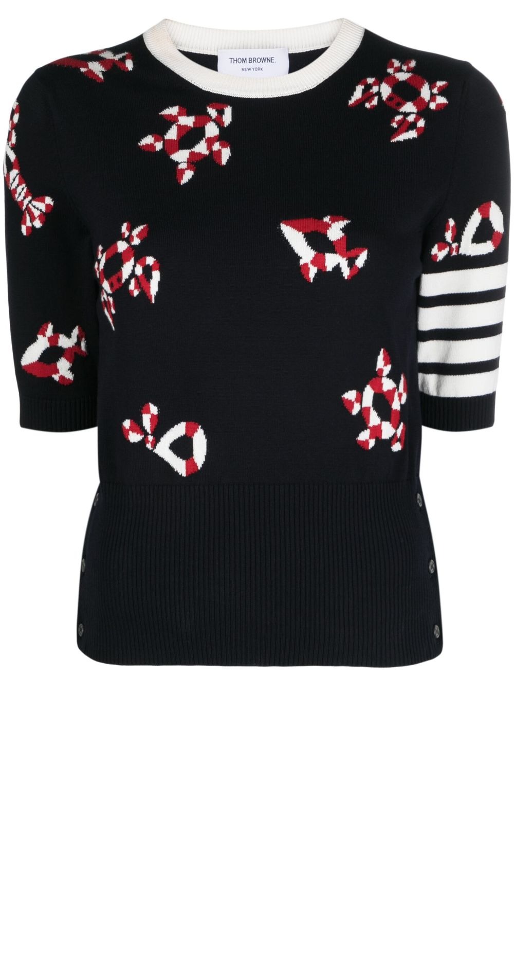 프린트 니트 톱 > 톰브라운