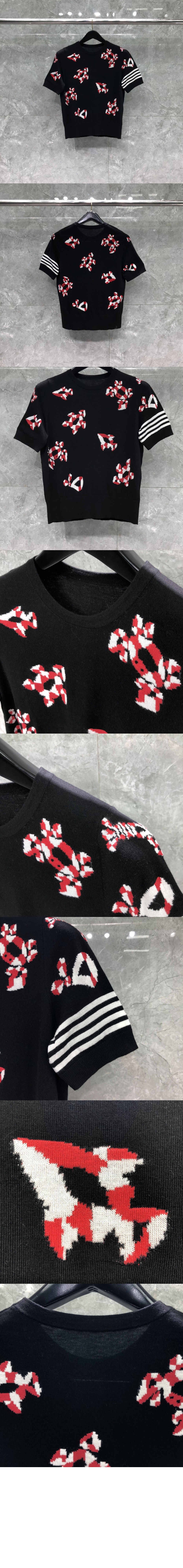 프린트 니트 톱 > 톰브라운