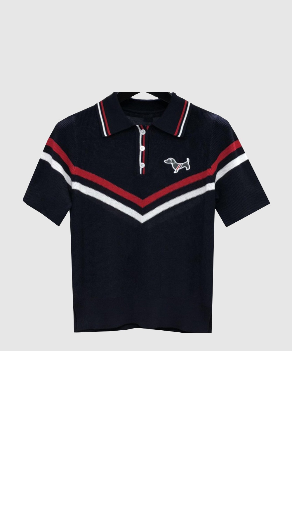 프린트 니트 톱 > 톰브라운