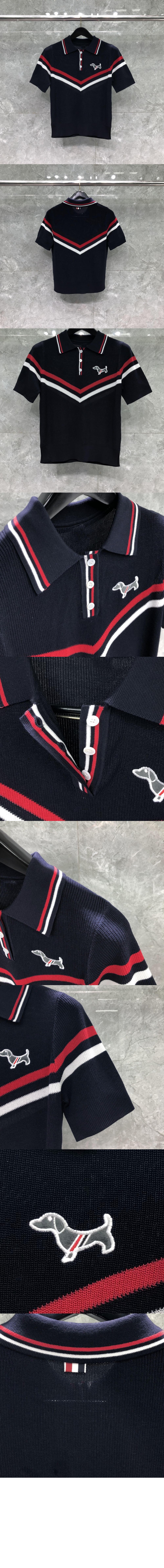 프린트 니트 톱 > 톰브라운