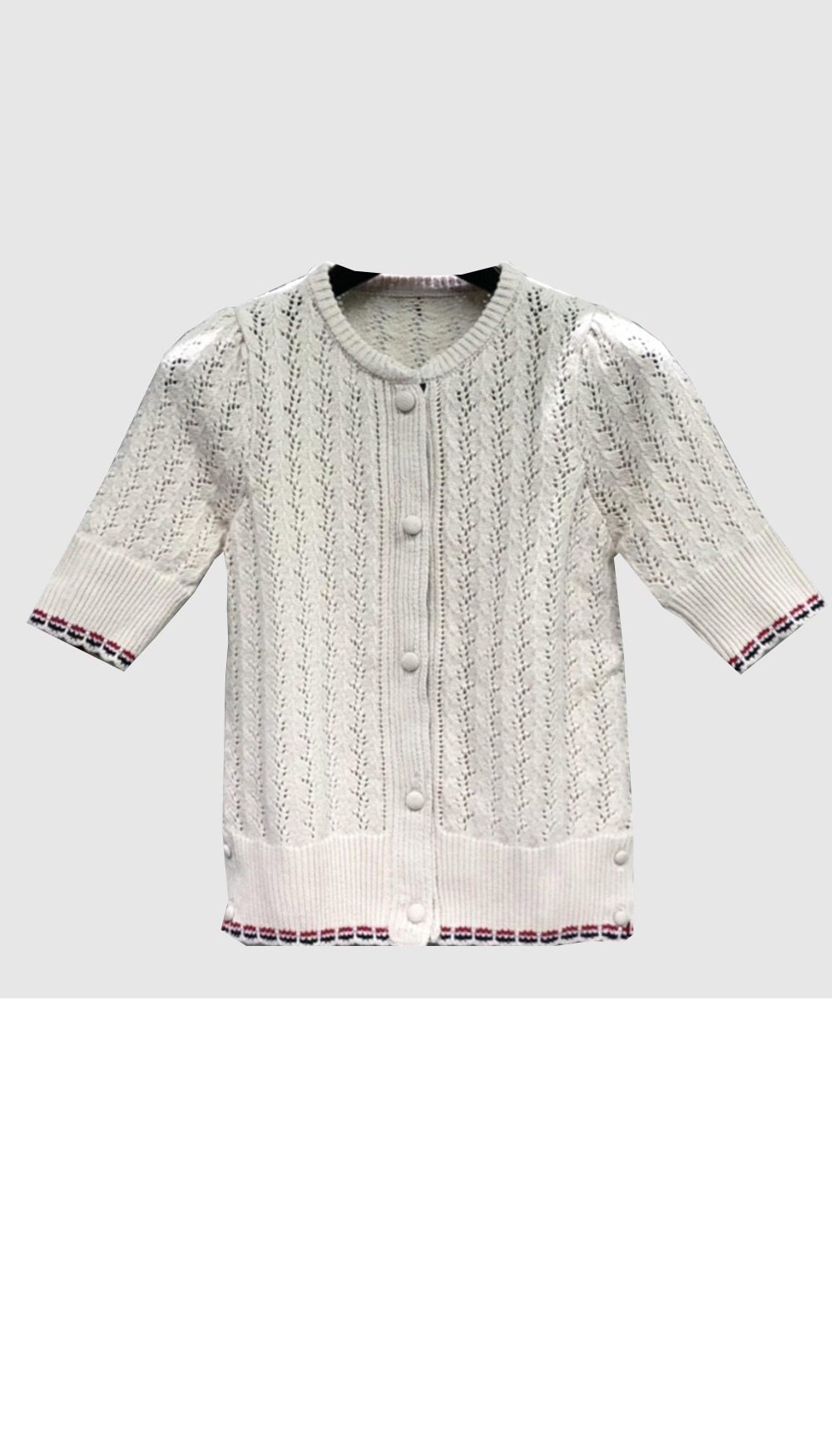 프린트 니트 톱 > 톰브라운