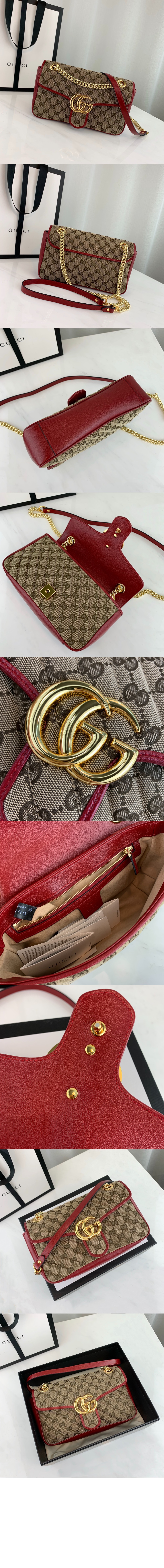 GG 마몽 스몰 숄더백 443497 > GG Marmont - GG 마몽