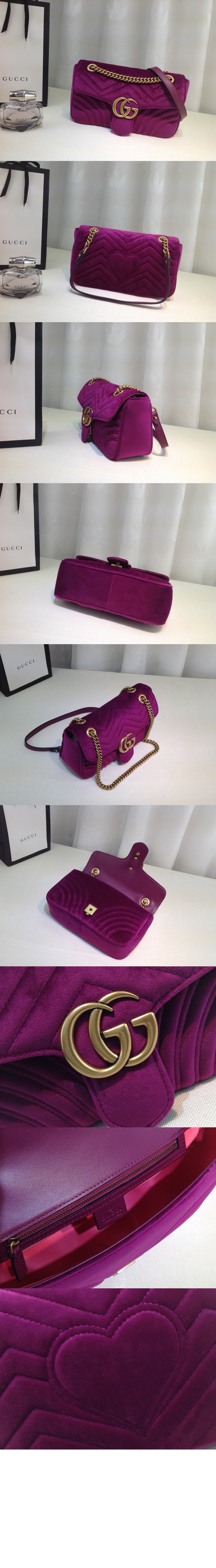 GG 마몽 스몰 숄더백 443497 > GG Marmont - GG 마몽