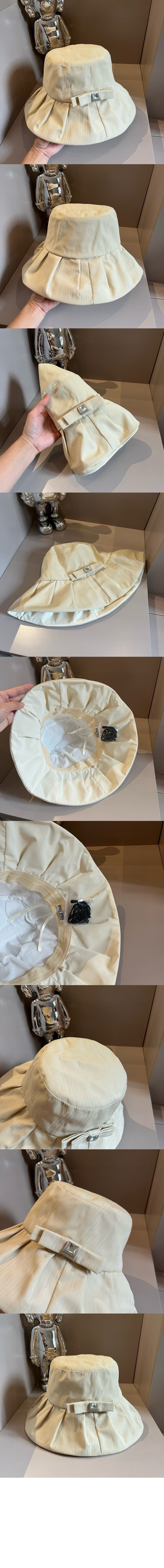 플리츠 버킷햇 5HC176 > 미우미우