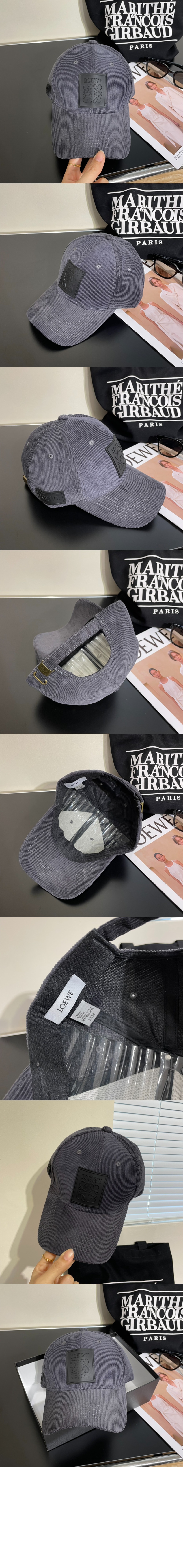 코듀로이 패치 베이스볼 캡 > 로에베