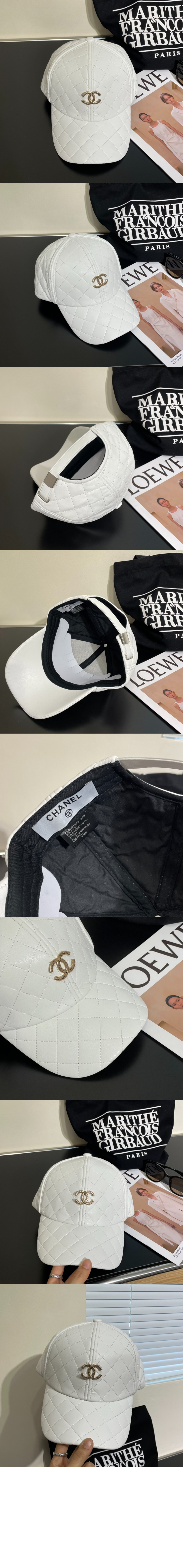 가죽 베이스볼 캡 AA89371 > 샤넬