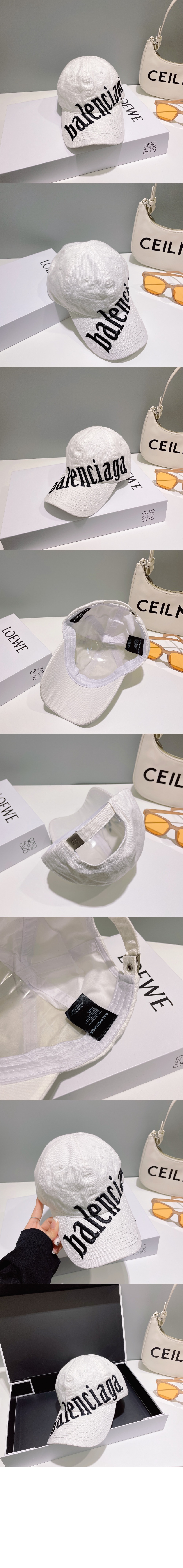 사선 로고 베이스볼 캡 680738 > 발렌시아가