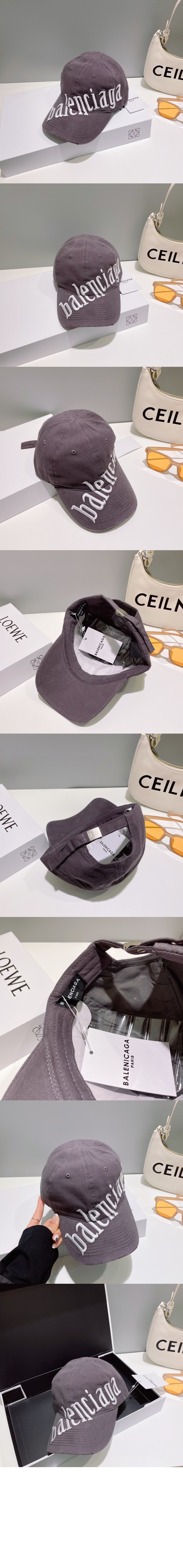 사선 로고 베이스볼 캡 680738 > 발렌시아가