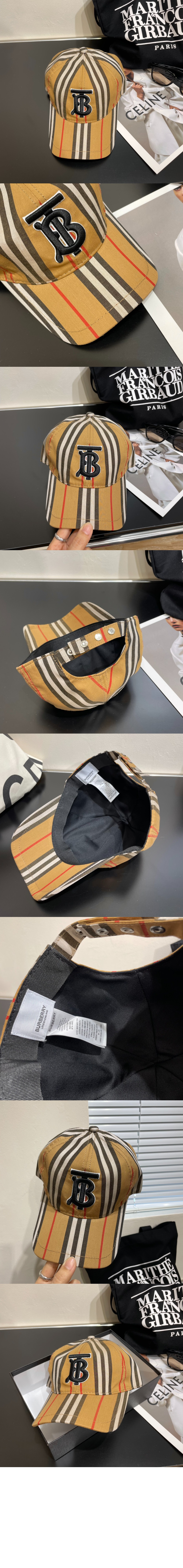 스트라이프 베이스볼 캡 80269241 > 버버리