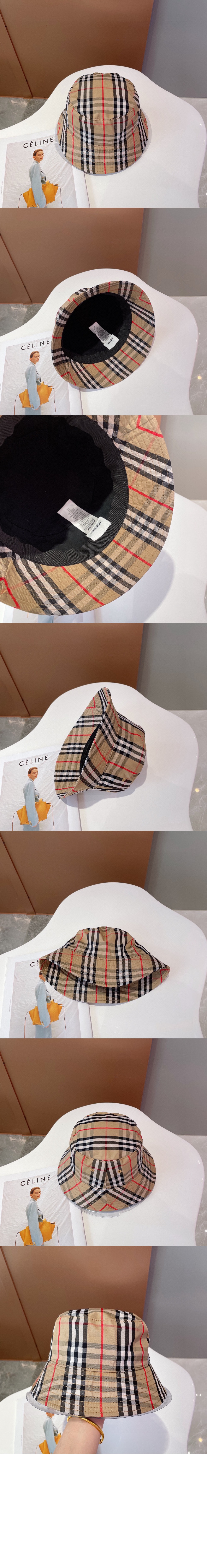 빈티지 체크 버킷햇 80269271 > 버버리
