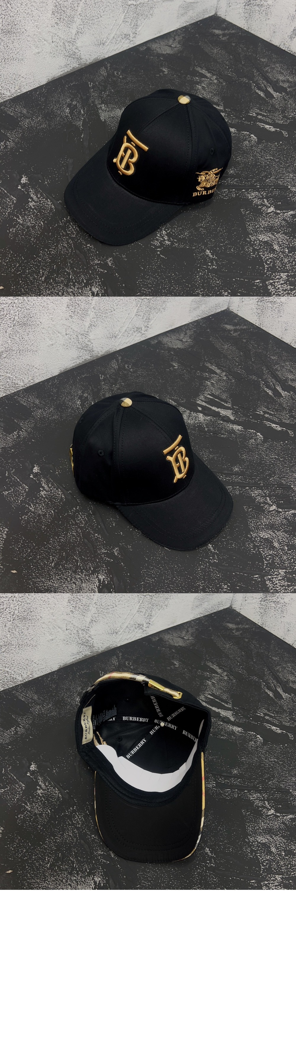 자수 로고 베이스볼 캡 43753233 > 버버리