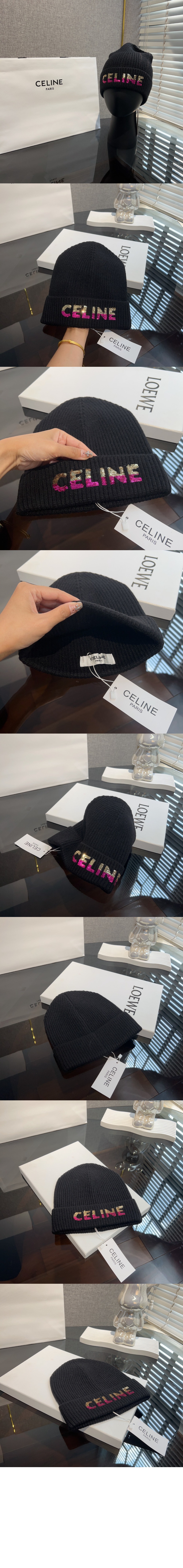 그라데이션 로고 비니 2A07Z > 셀린느