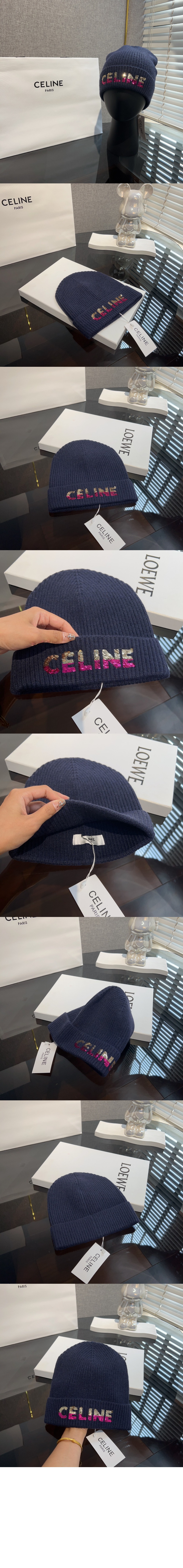 그라데이션 로고 비니 2A07Z > 셀린느