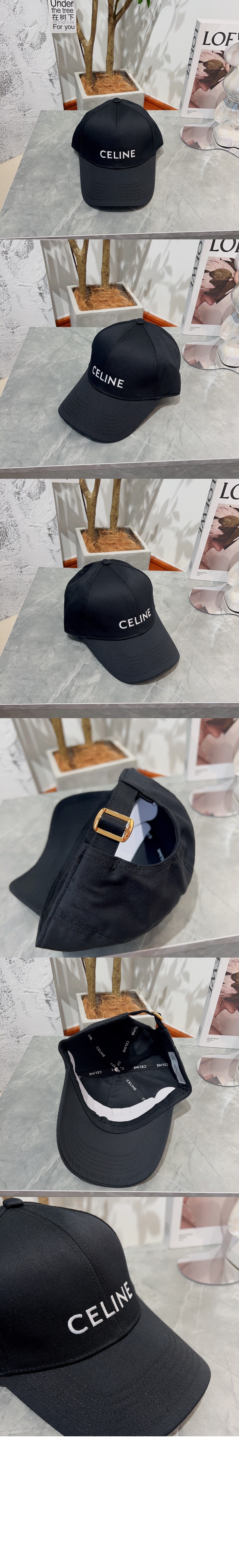 드릴 코튼 베이스볼 캡 2AUA12 > 셀린느