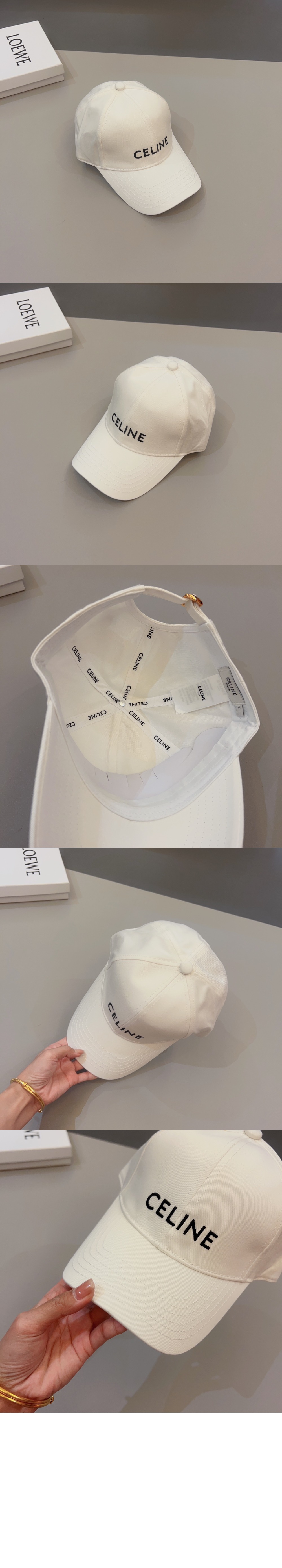 드릴 코튼 베이스볼 캡 2AUA12 > 셀린느