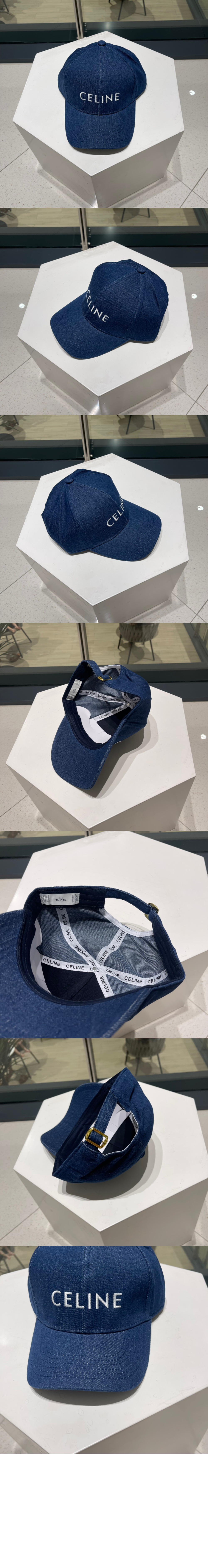 드릴 코튼 베이스볼 캡 2AUA12 > 셀린느