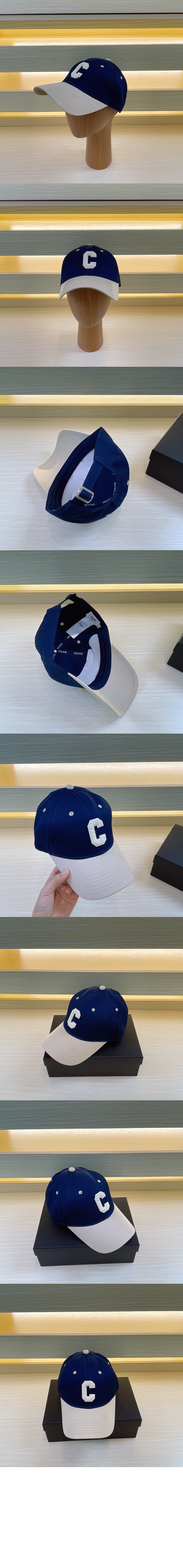코튼 이니셜 베이스볼 캡 2AP059 > 셀린느
