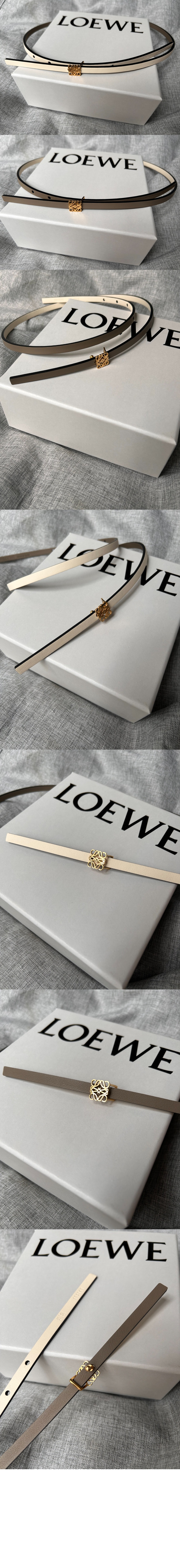 매끄러운 송아지 가죽 벨트 > 로에베