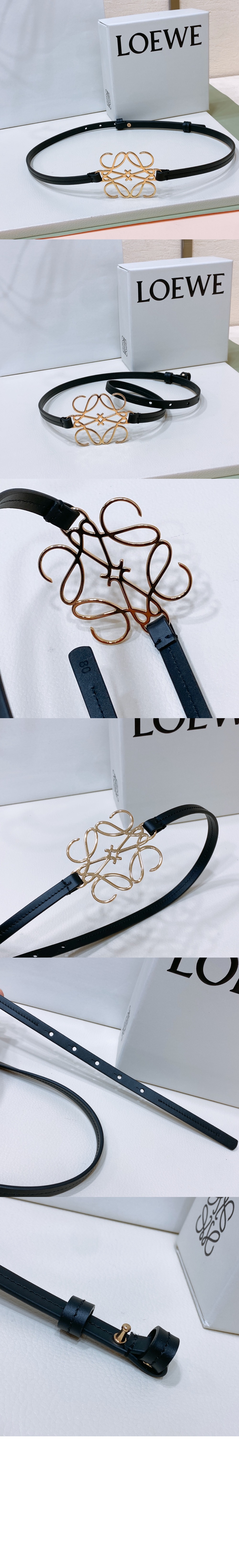 클래식 송아지 가죽 아나그램 벨트 > 로에베