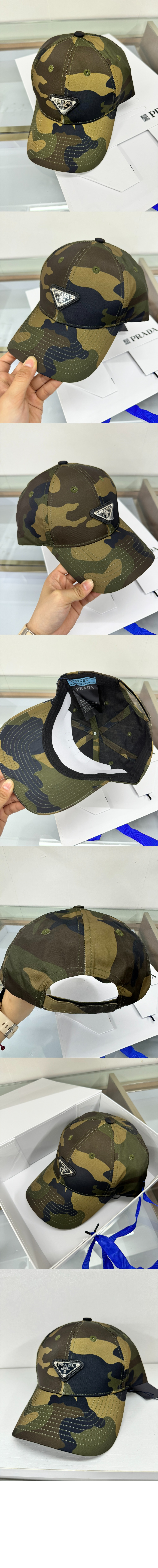카무플라주 베이스볼 캡 1HC421 > 프라다