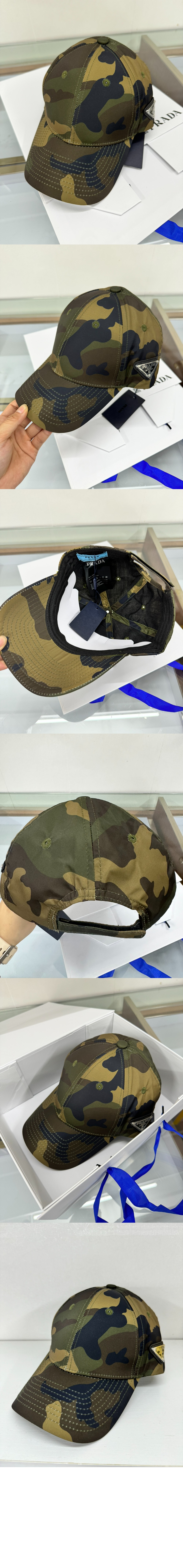 카무플라주 베이스볼 캡 1HC422 > 프라다