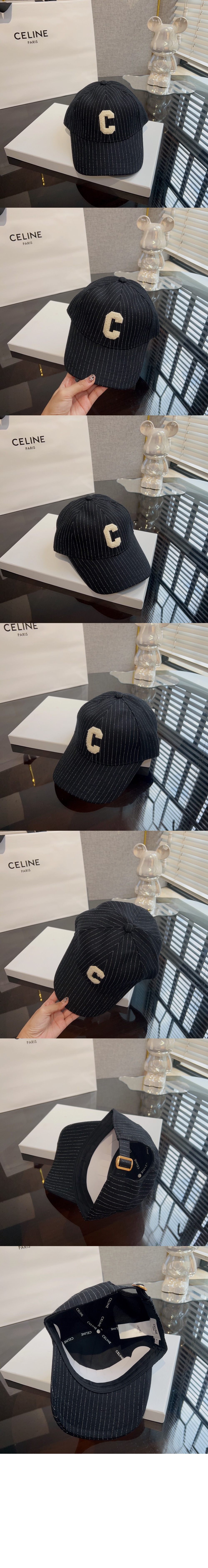 로고 베이스볼 캡 2AUT58 > 셀린느