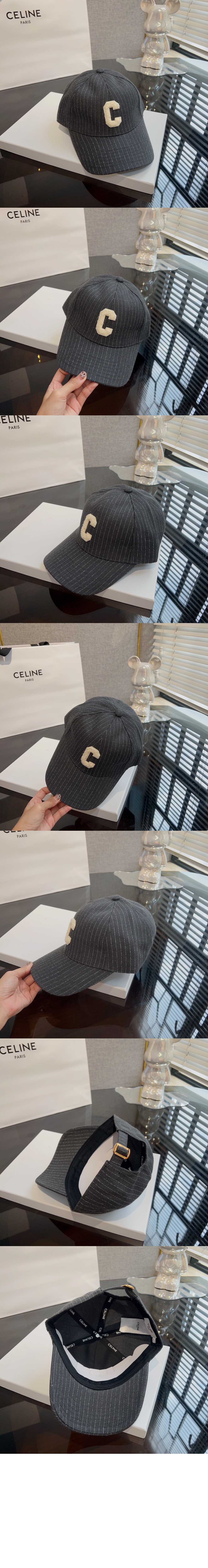 로고 베이스볼 캡 2AUT58 > 셀린느