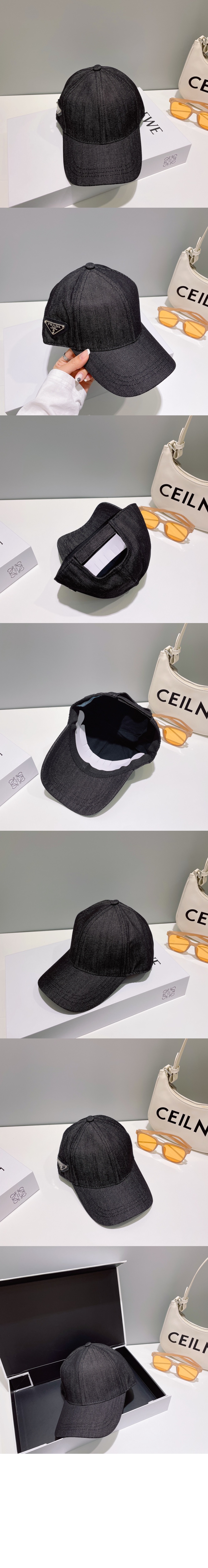 데님 베이스볼 캡 1HC274 > 프라다