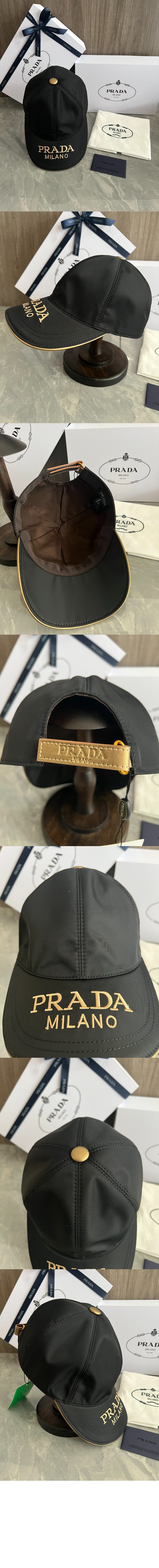 자수 로고 베이스볼 캡 1HC232 > 프라다