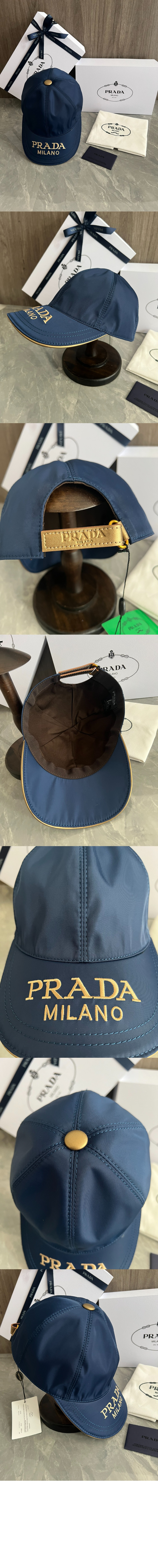 자수 로고 베이스볼 캡 1HC232 > 프라다