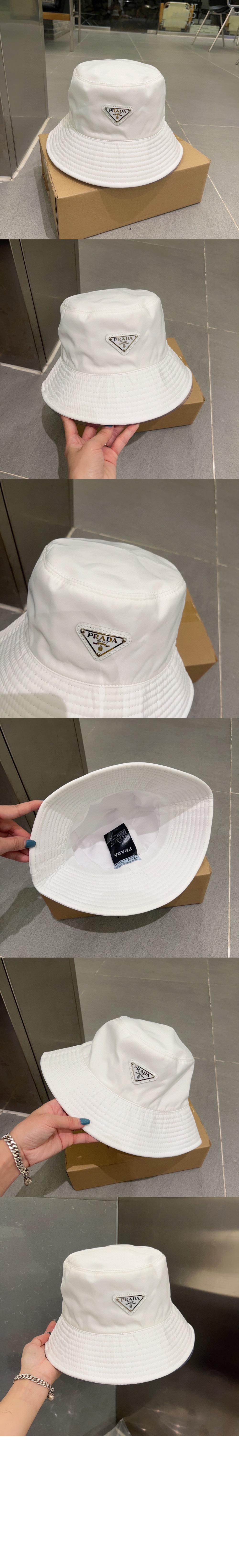 리나일론 버킷햇 1HC137 > 프라다