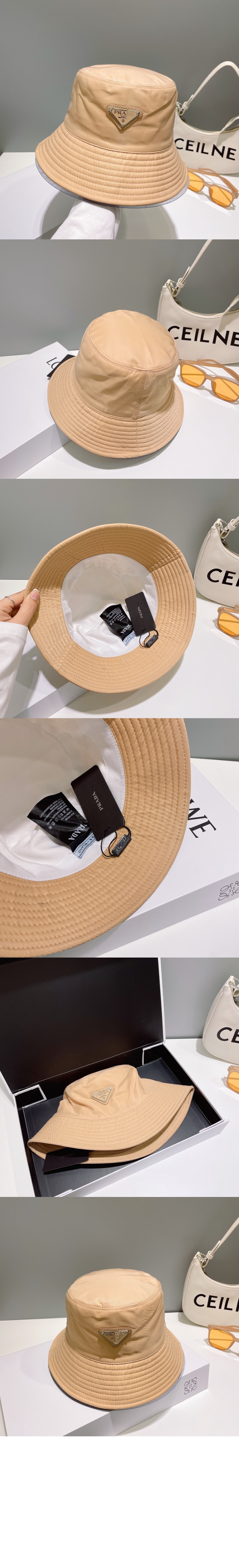 리나일론 버킷햇 1HC137 > 프라다