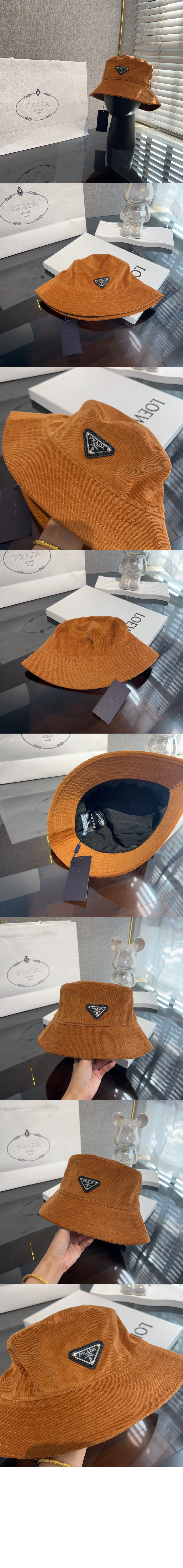 코듀로이 버킷햇 2HC137 > 프라다