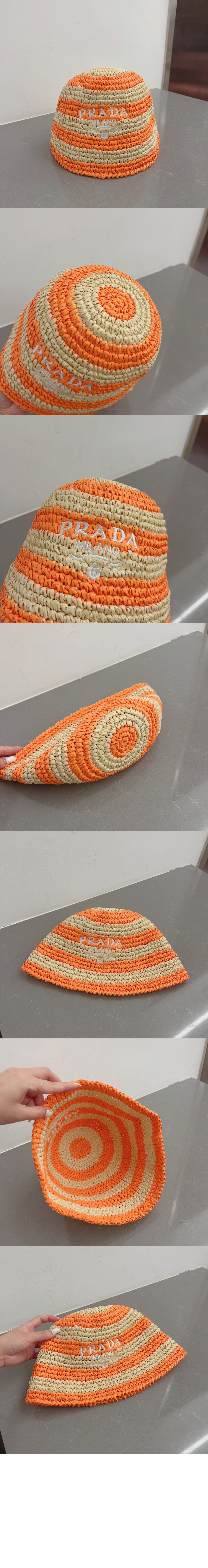 크로셰 버킷햇 1HC137 > 프라다