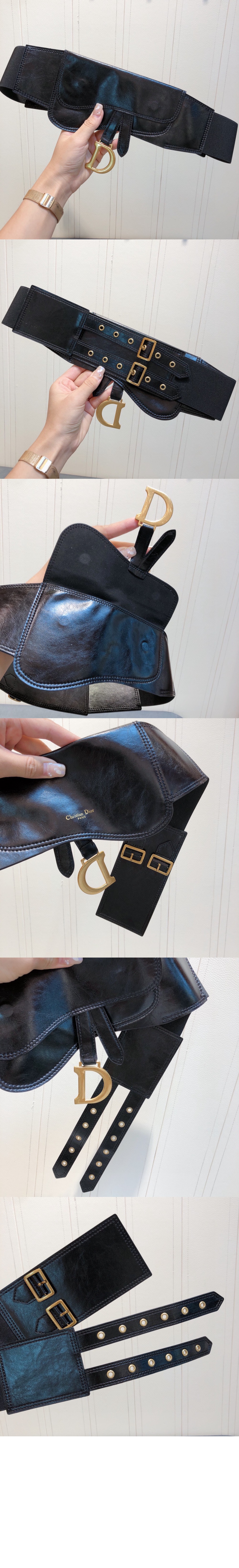 주름 양가죽 안장 벨트 B0049 > 디올