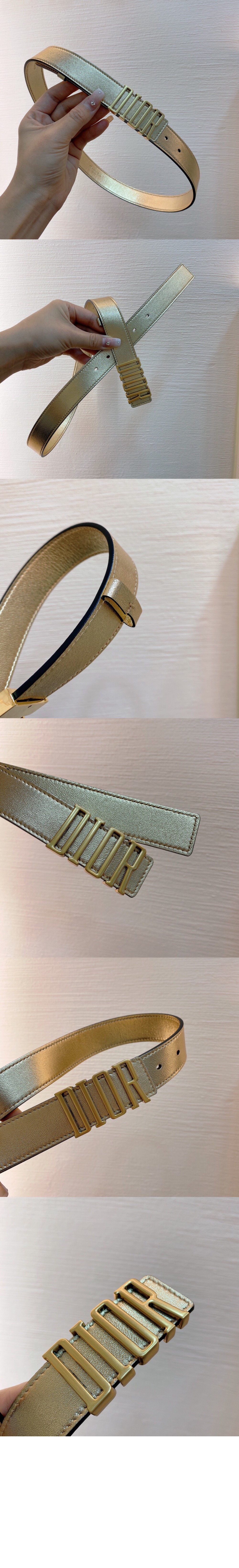 주름 소가죽 벨트 B0385 > 디올