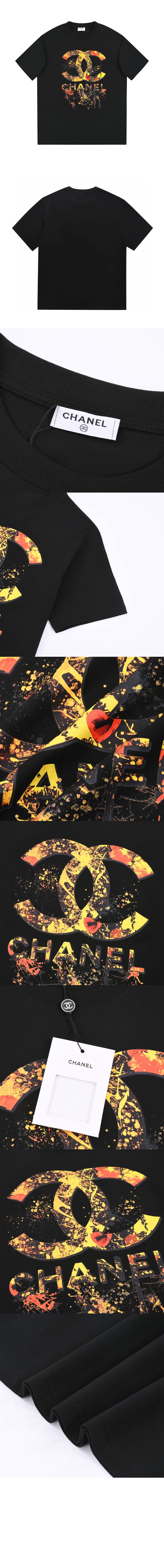 로고 프린트 반팔 > 샤넬