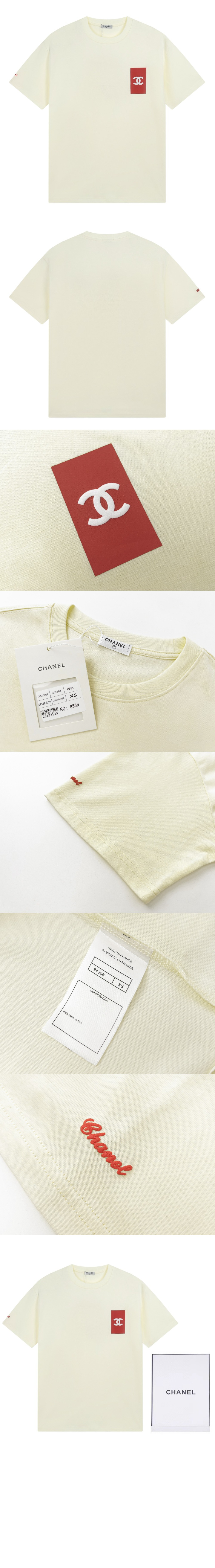 플라워 코튼 톱 > 샤넬