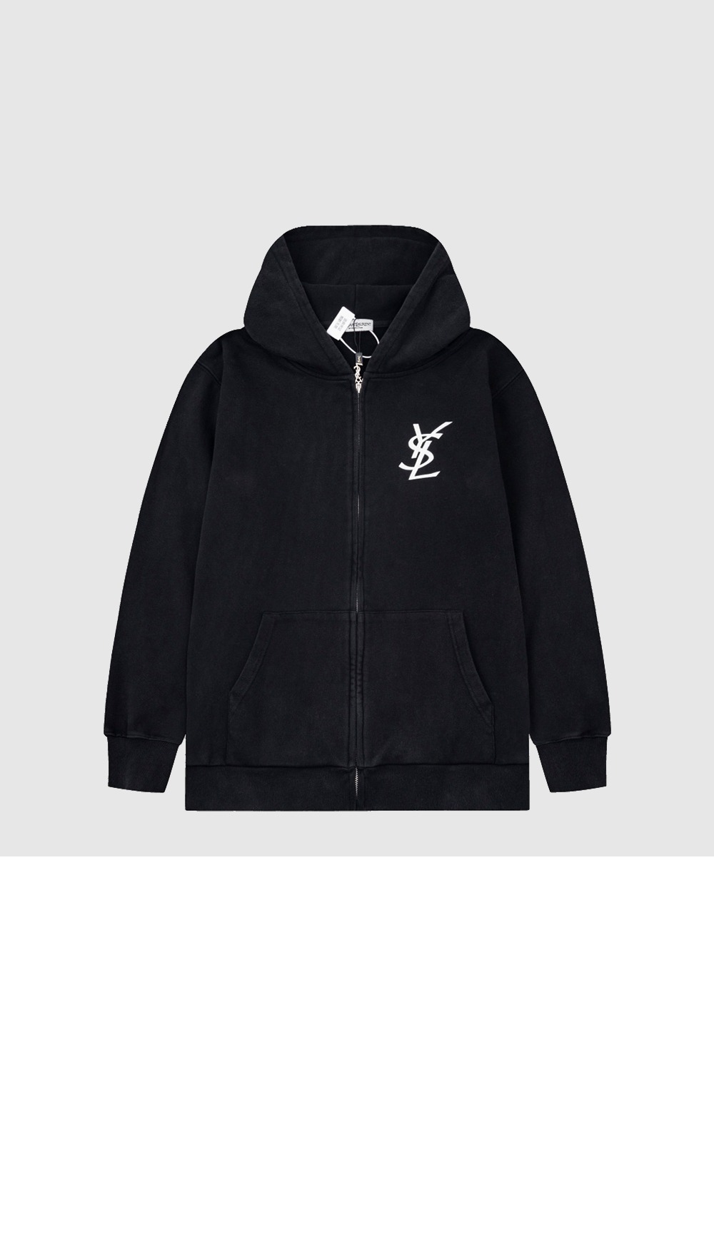 로고 쇼트 코트 > 생로랑