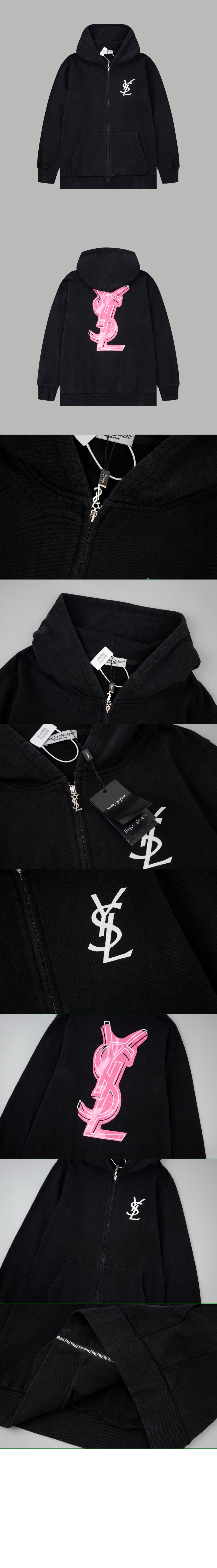 로고 쇼트 코트 > 생로랑