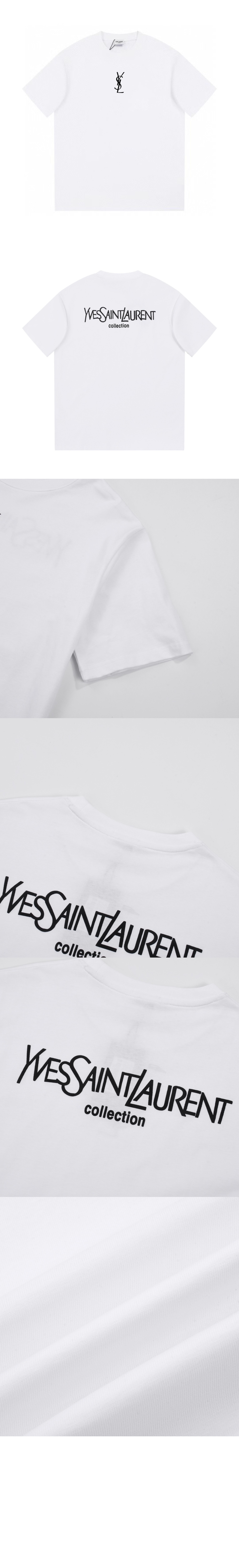 로고 프린트 반팔 > 생로랑