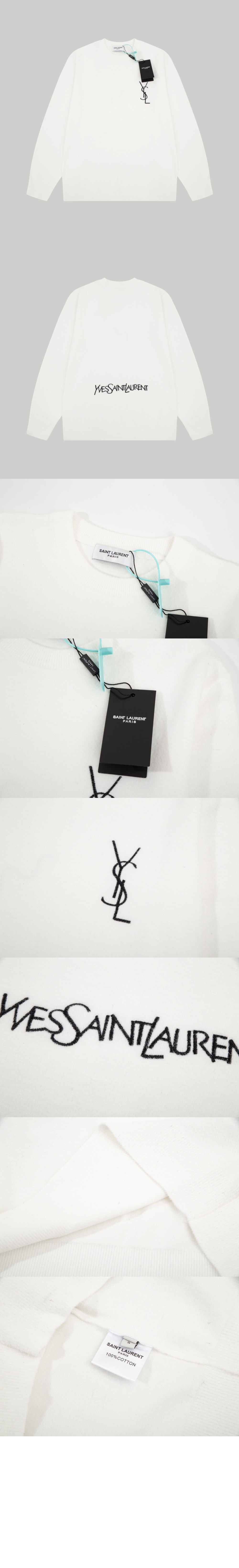 플라워 코튼 톱 > 생로랑