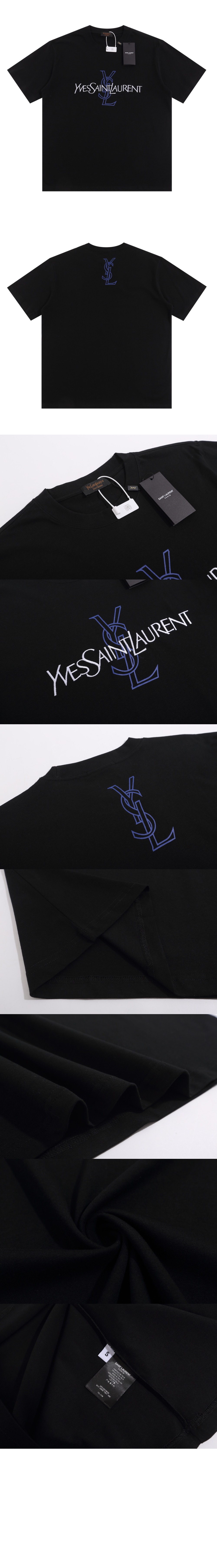 로고 프린트 반팔 > 생로랑