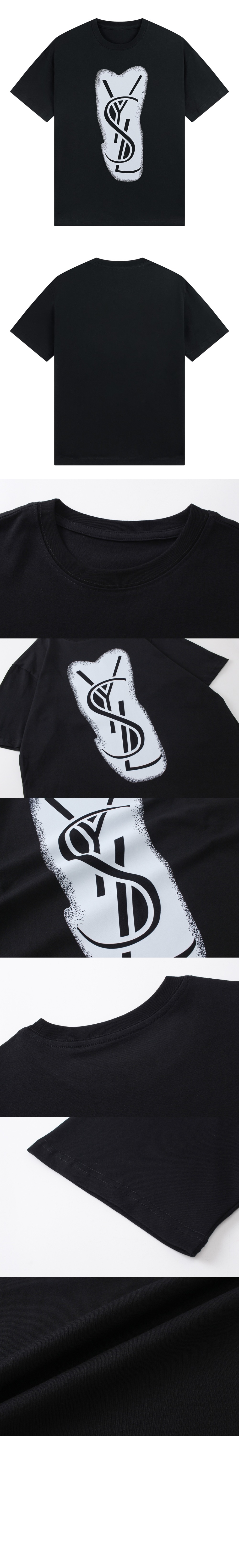 로고 프린트 반팔 > 생로랑