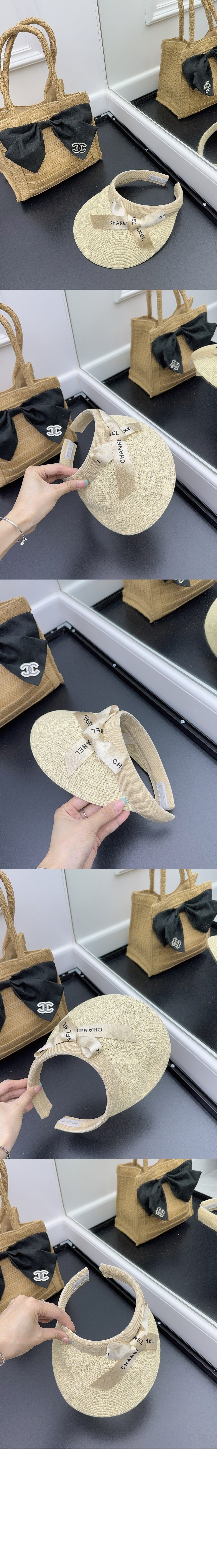 밀짚모자 선캡 AA6245 > 샤넬