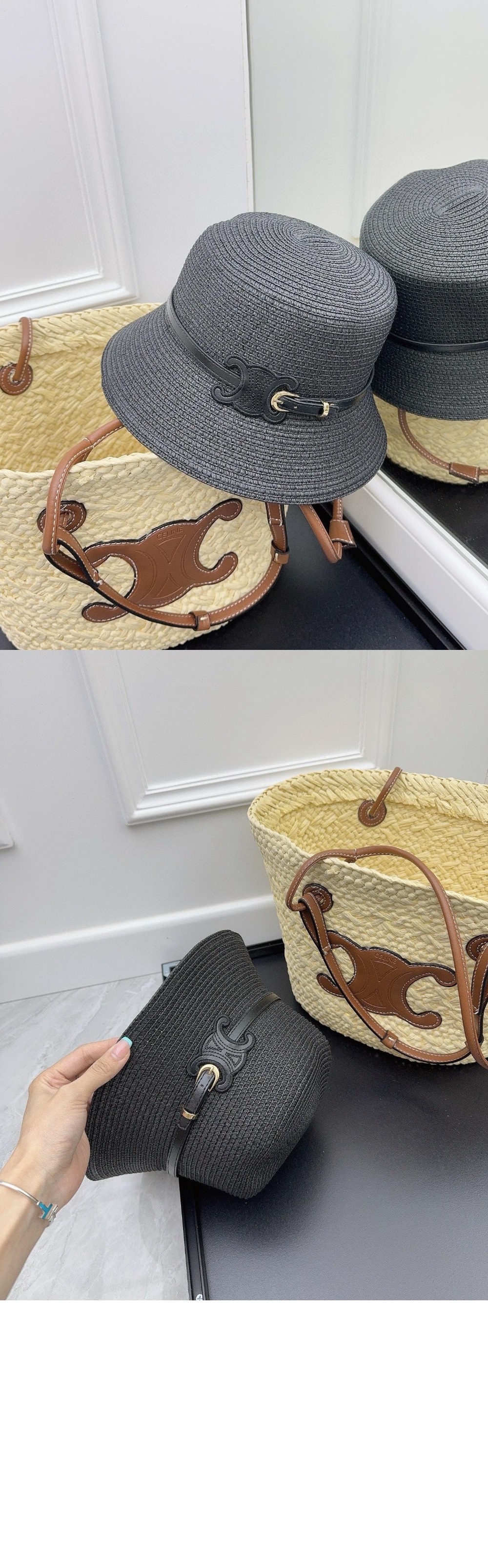 밀짚모자 버킷햇 2A66T1 > 셀린느